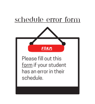  Click here to access the Schedule Error Form